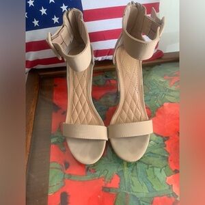BAMBOO NUDE OPEN TOE HEEL